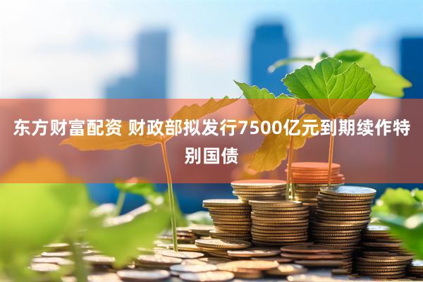 东方财富配资 财政部拟发行7500亿元到期续作特别国债